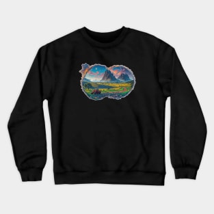 Tractor Truck Trucking Road Farmer Agriculture Crewneck Sweatshirt